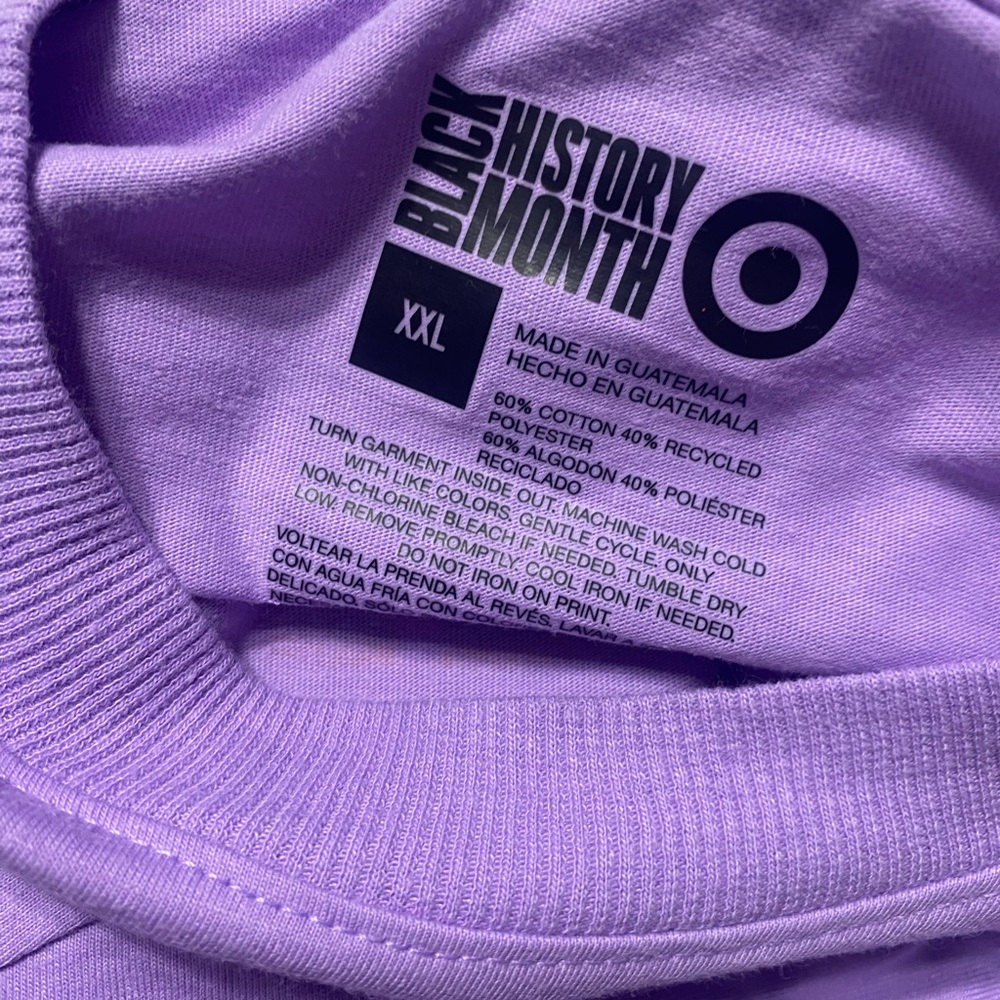 Black History Month Purple Graphic Tee by Blu: BlackBoyBe - Picture 7 of 7